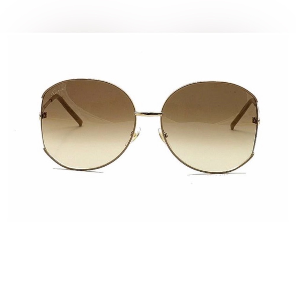 Gucci Women's Brown Gradient Round Sunglasses - Style: GG4208/s Color: 4ZGCC - Picture 13 of 13